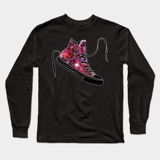 Aries high tops - Space canvas Long Sleeve T-Shirt